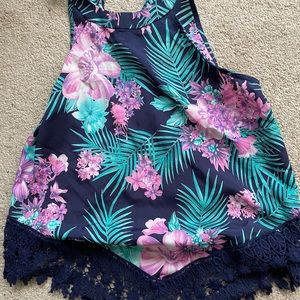 Tropical haulter top